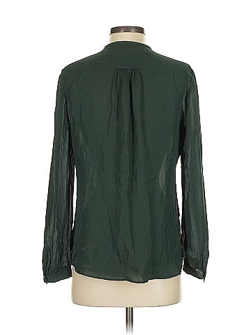 Nili Lotan Long Sleeve Silk Top (view 2)