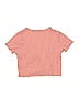 Aqua Tweed Pink Short Sleeve Henley Size 9 - photo 2