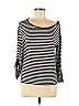 Mango Black 3/4 Sleeve T-Shirt Size S - photo 1