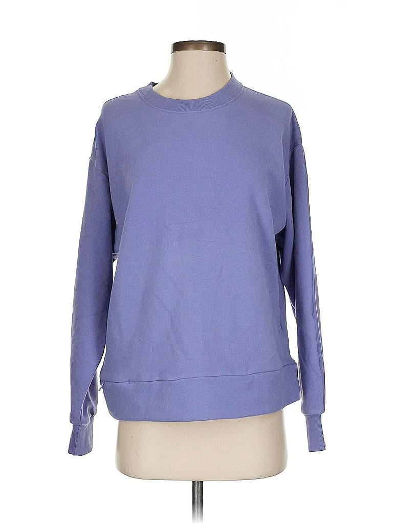 Pre-owned Athleta Sweatshirt In Purple