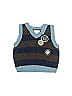 Koala Baby Boutique Blue Brown Sweater Vest Size 0-3 mo - photo 1