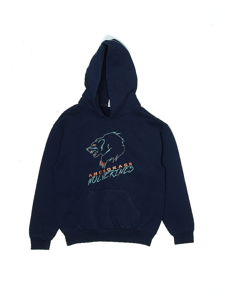 Jerzees Blue Pullover Hoodie Size M (youth) - photo 1