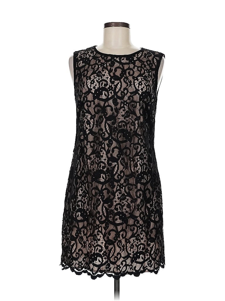 Pre-owned Ann Taylor Loft Cocktail Dress In Black