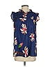 Bucketlist Blue Short Sleeve Blouse Size 1 - photo 1