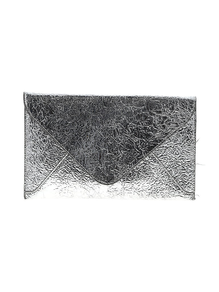 JNB Metallic Silver Clutch One size - photo 1