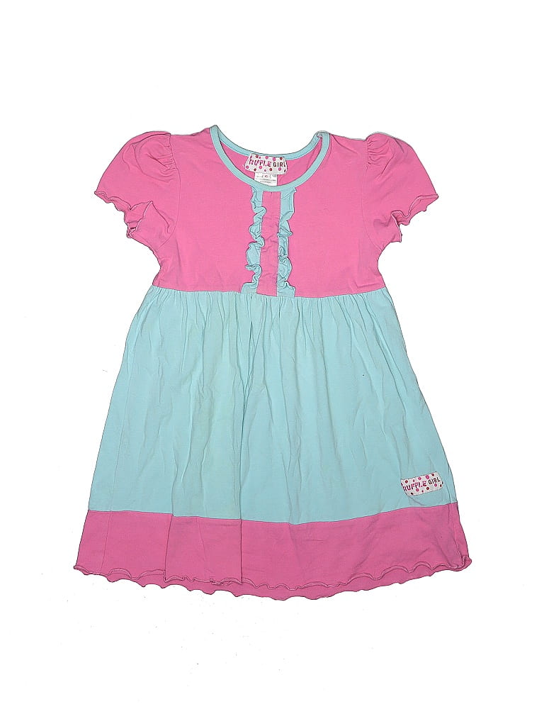 Ruffle Girl Teal Dress Size 6 (big kids) - photo 1
