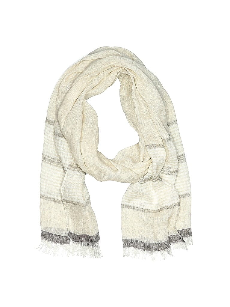 Pre-owned Assorted Brands Scarf In White