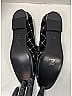 Chanel Argyle Black Velvet Diamond CC Patterned Moccasin Loafers Size EU 37 1/2 - photo 8