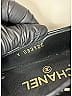 Chanel Argyle Black Velvet Diamond CC Patterned Moccasin Loafers Size EU 37 1/2 - photo 6