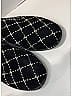 Chanel Argyle Black Velvet Diamond CC Patterned Moccasin Loafers Size EU 37 1/2 - photo 5