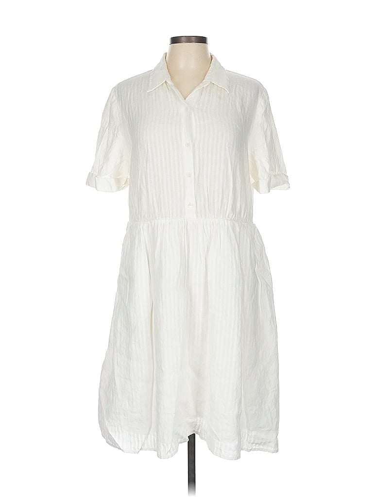 Pre-owned Frame Casual Dress In White