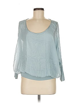 Cobble Stone 3/4 Sleeve Silk Top