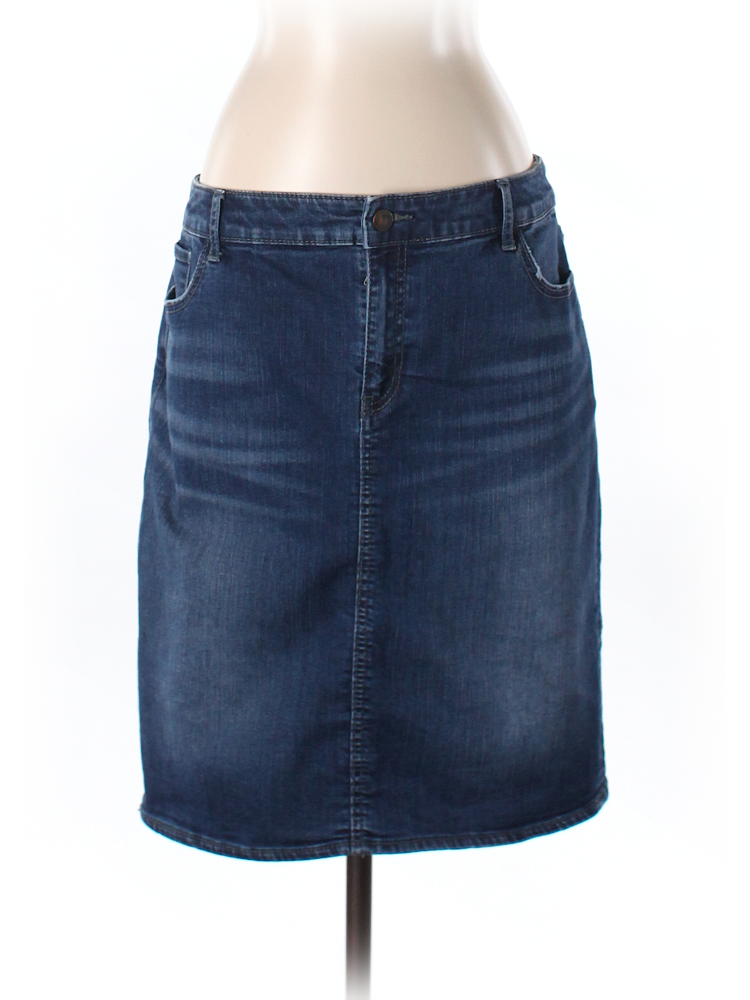 Pilcro and The Letterpress Solid Light Blue Denim Skirt 28 Waist - 80% ...