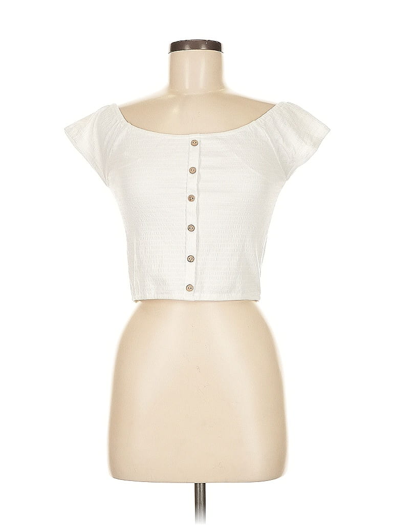 Rip Curl Ivory Short Sleeve Top Size M - photo 1