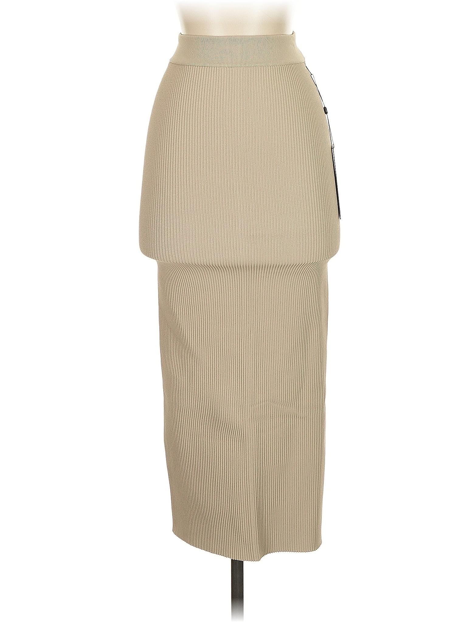 CUTS 100% Nylon Tan Casual Skirt Size XS