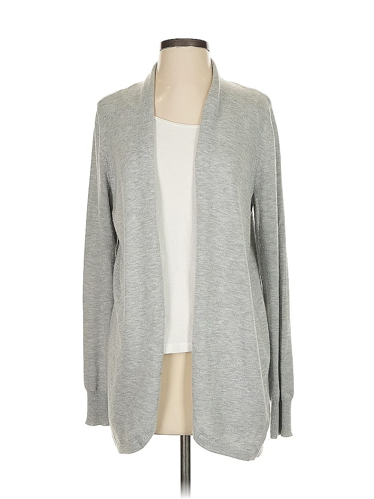 Pre-owned Ella Moss Cardigan Sweater In Gray
