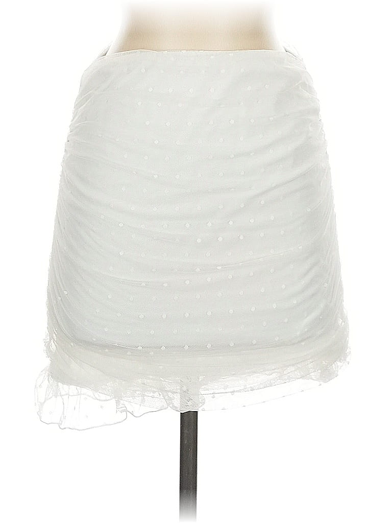 Pre-owned Unbranded Formal Skirt In White