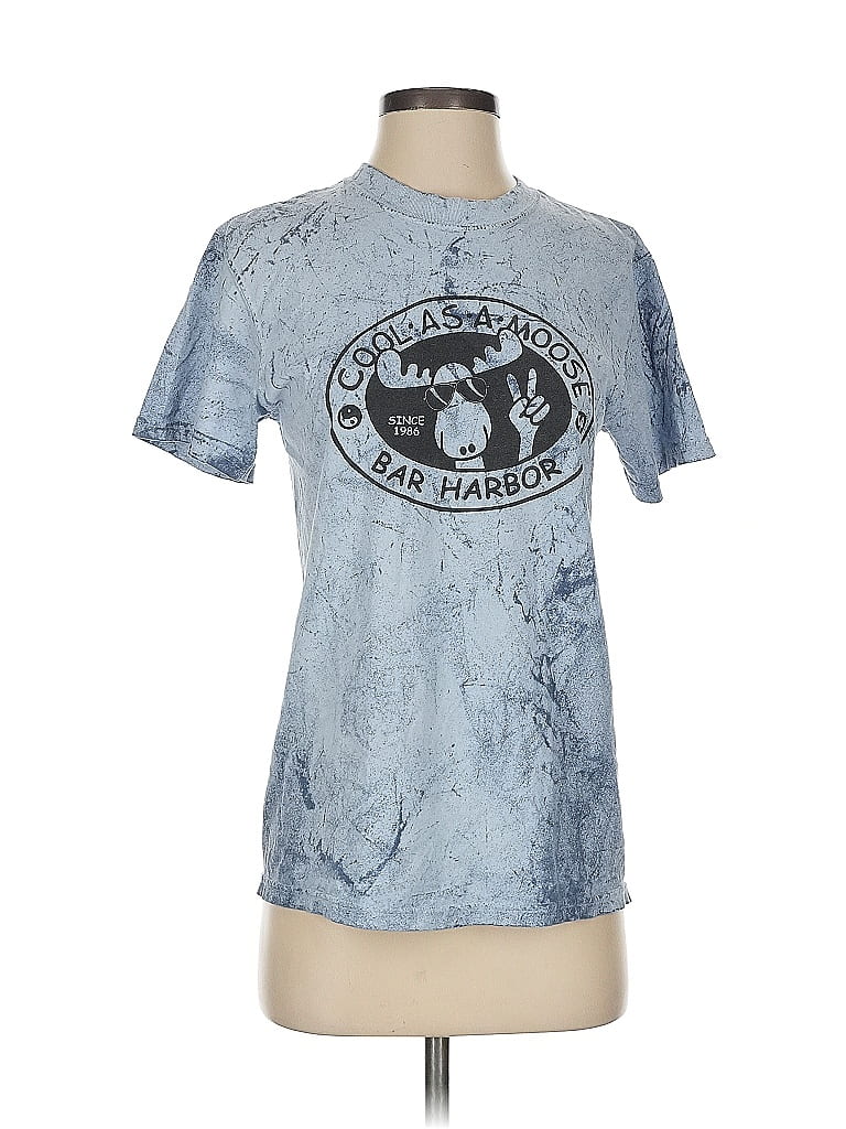 Comfort Colors 100% Cotton Tie-dye Blue Short Sleeve T-Shirt Size P (petite) - photo 1