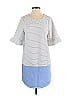 Doe & Rae 100% Cotton Gray Casual Dress Size S - photo 1