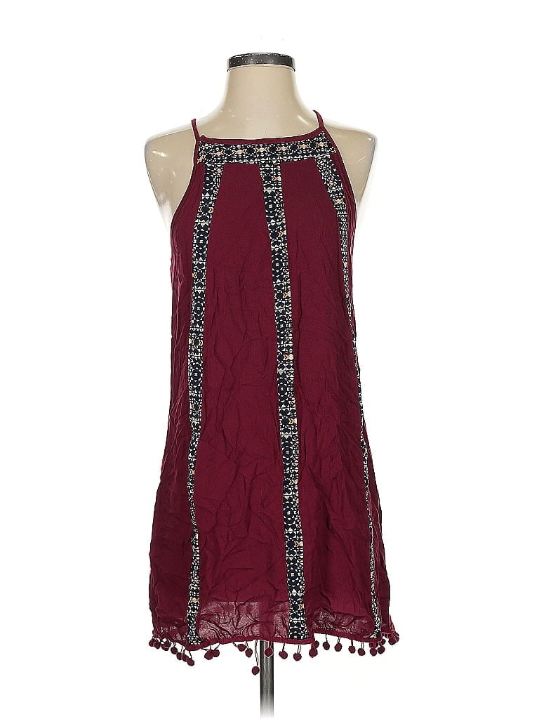 Shasa Burgundy Sleeveless Blouse Size S - photo 1