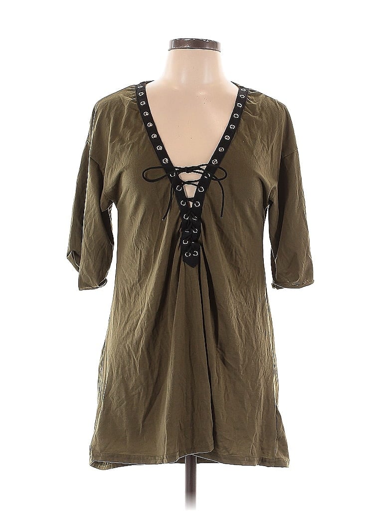 Pre-owned Shein Casual Dress In Brown