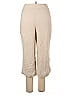 Belle By Kim Gravel 100% Cotton Solid Tan Casual Pants Size XL (petite) - photo 2