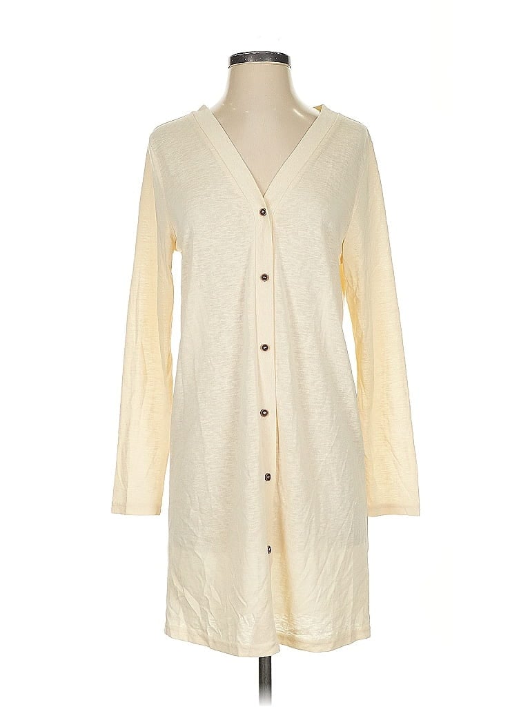 Pre-owned Assorted Brands Cardigan Sweater In White