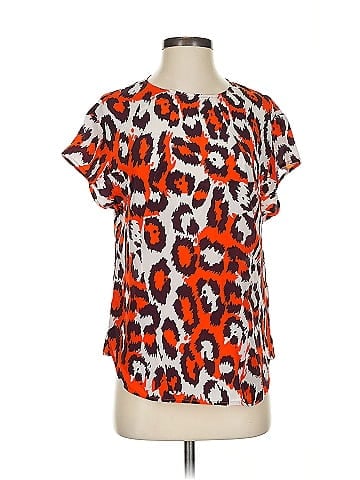 Diane von Furstenberg Short Sleeve Silk Top (view 1)