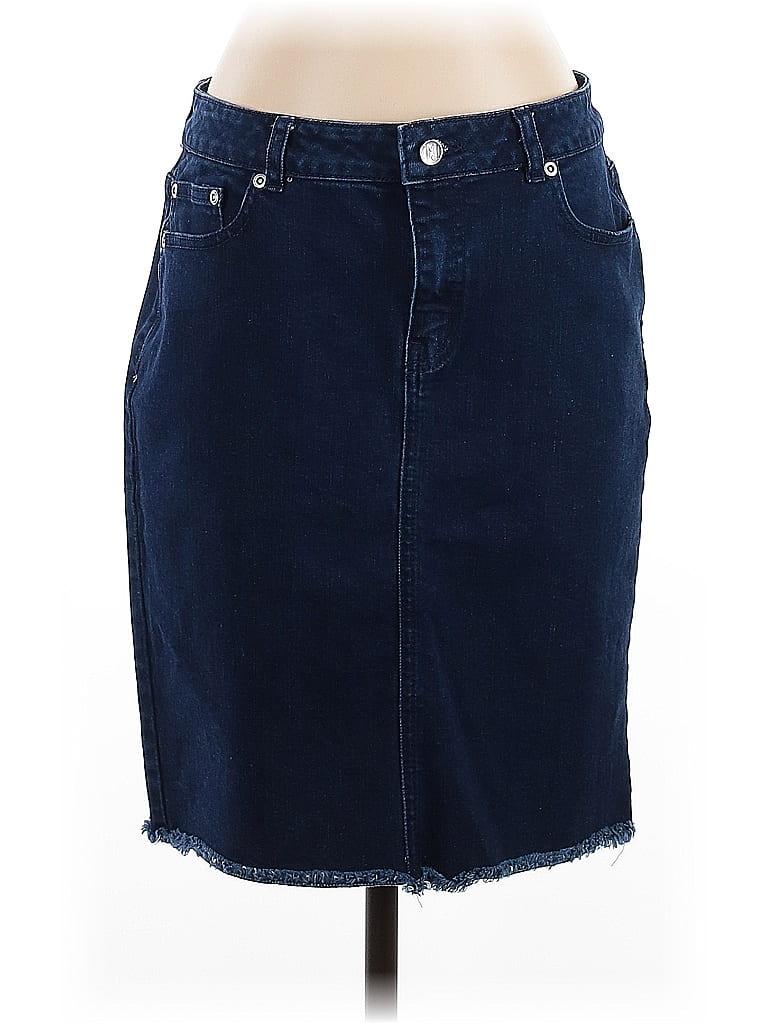 J. McLaughlin Blue Denim Skirt Size 4 77 off ThredUp