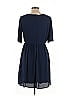 Kit And Sky 100% Polyester Solid Blue Cocktail Dress Size L - photo 2