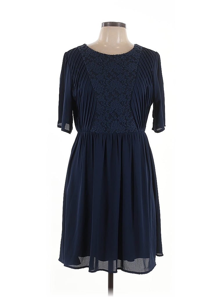 Pre-owned Kit & Sky Cocktail Dress In Blue