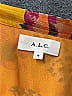 A.L.C. 100% Silk Print Yellow Casual Dress Size 10 - photo 6