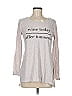 Apt. 9 Silver Long Sleeve T-Shirt Size 6 - photo 1