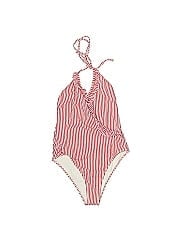 Solid & Striped One Piece Swimsuit