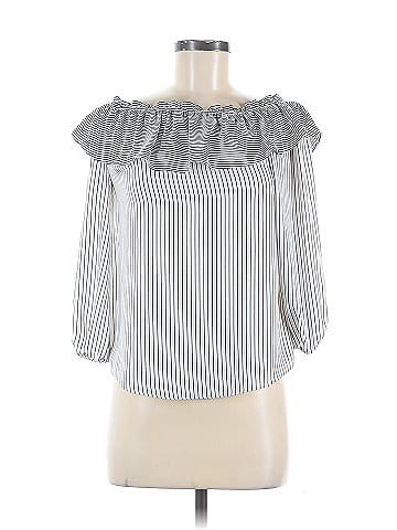 White House Black Market 3/4 Sleeve Blouse (view 1)