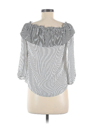 White House Black Market 3/4 Sleeve Blouse (view 2)