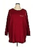 Ellos 100% Cotton Burgundy 3/4 Sleeve T-Shirt Size 2X - photo 1
