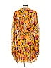 A.L.C. 100% Silk Print Yellow Casual Dress Size 10 - photo 2