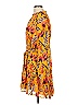 A.L.C. 100% Silk Print Yellow Casual Dress Size 10 - photo 5