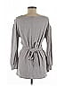 Ann Taylor Factory Gray Long Sleeve Top Size M - photo 2