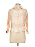 Bixby Nomad 100% Rayon Orange 3/4 Sleeve Button-Down Shirt Size L - photo 1