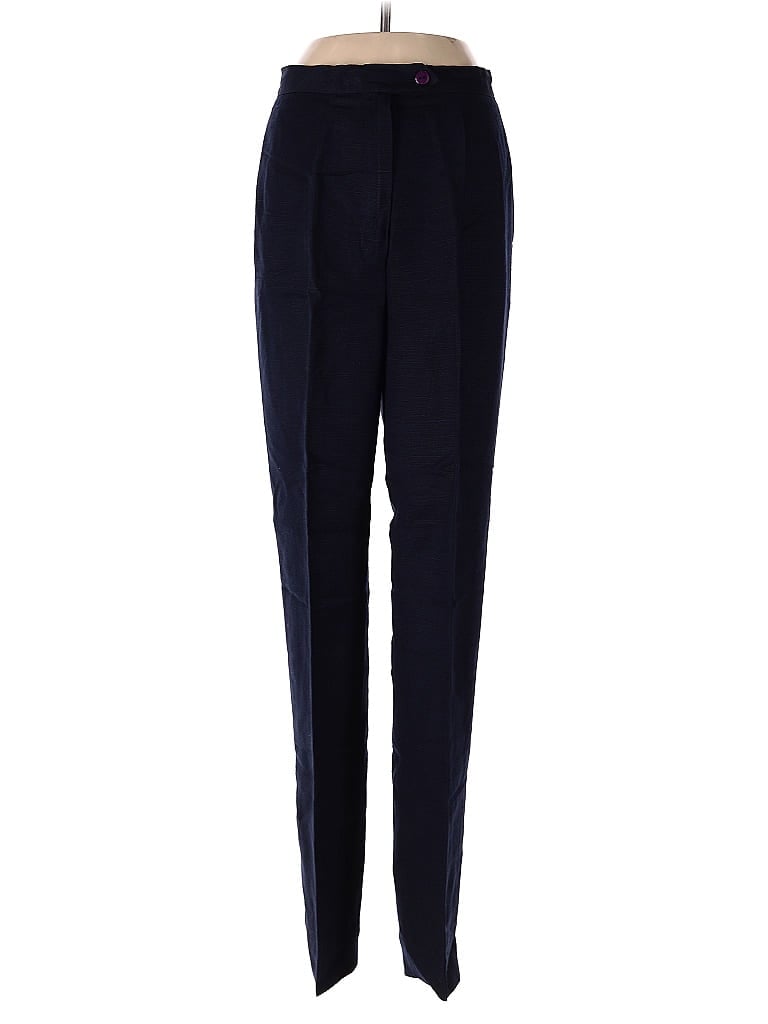 Herman Geist Blue Linen Pants Size 4 - photo 1