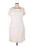 St. John Solid Ivory Casual Dress Size 18 - photo 1