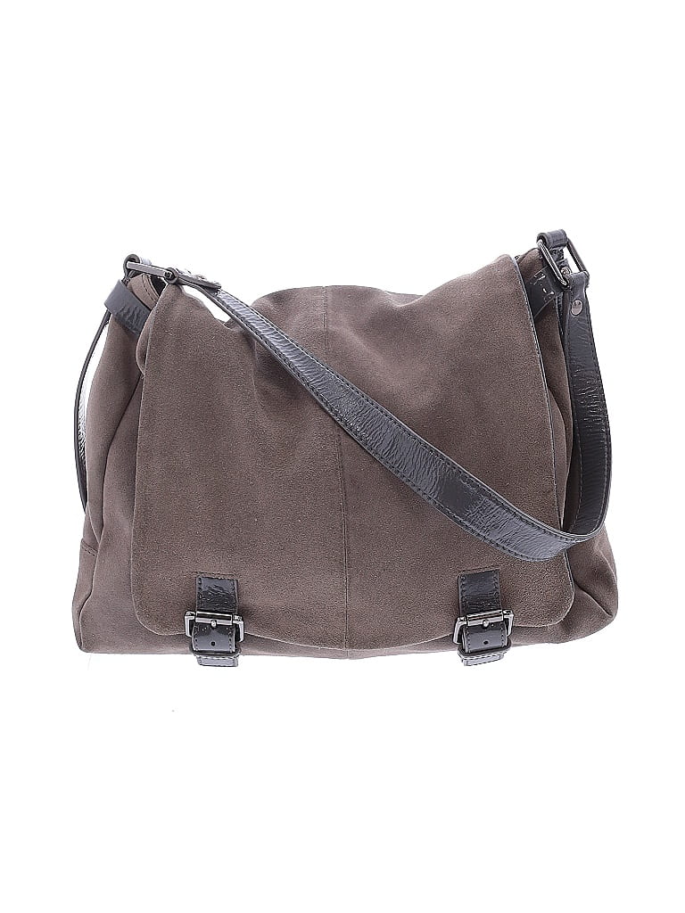 Cole Haan Gray Tan Leather Messenger One size - photo 1