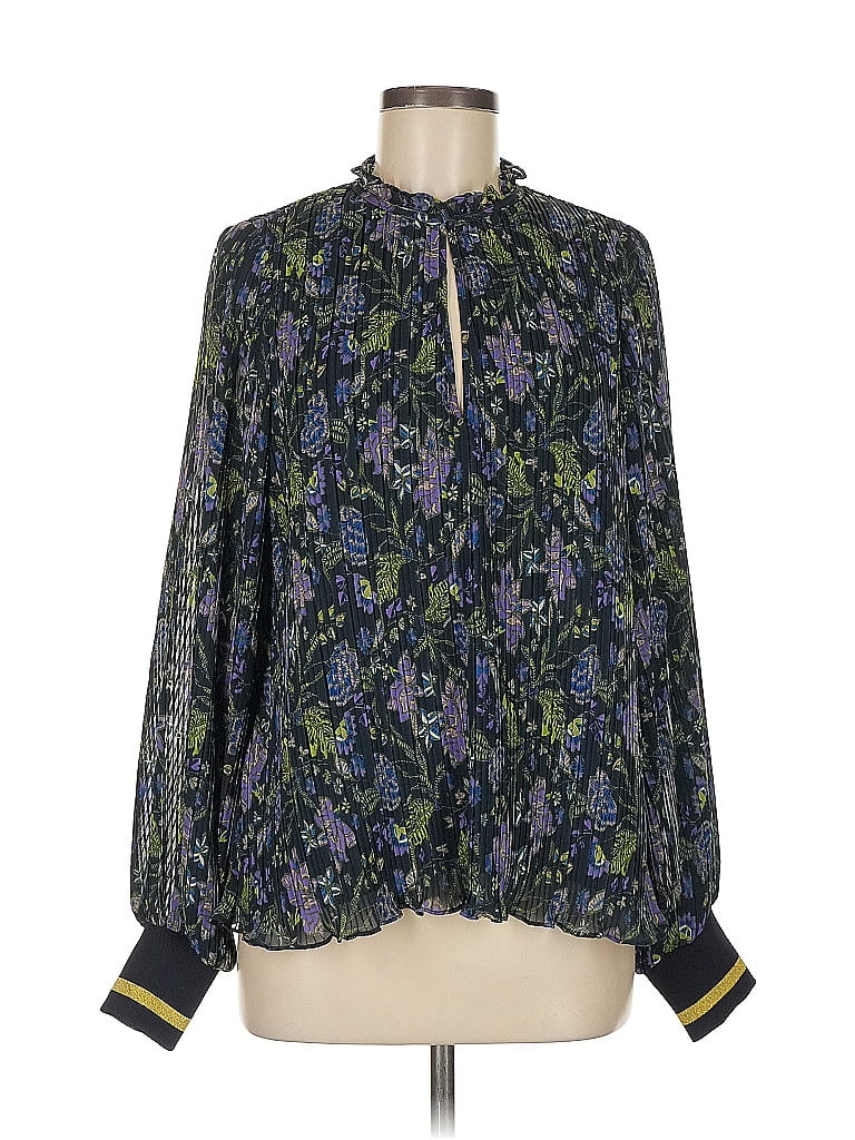 Ramy Brook 100% Polyester Green Long Sleeve Blouse Size M - photo 1