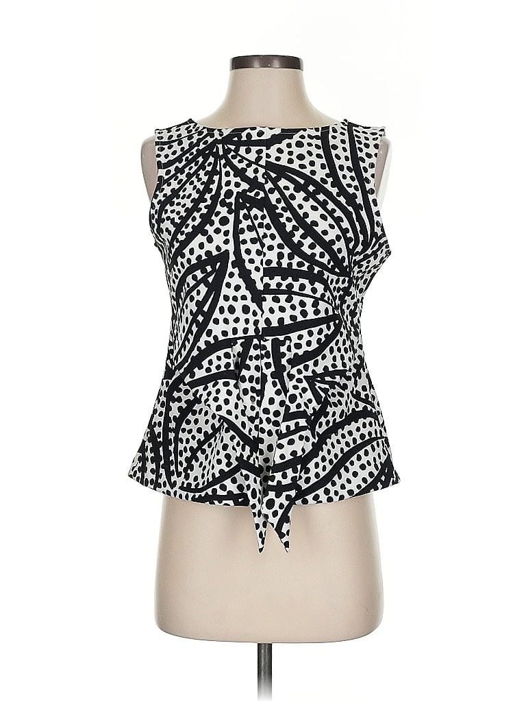 Haut Ann Taylor Petite Manches Bouffonnées - Noir Et Blanc - Taille PS - Abstrait