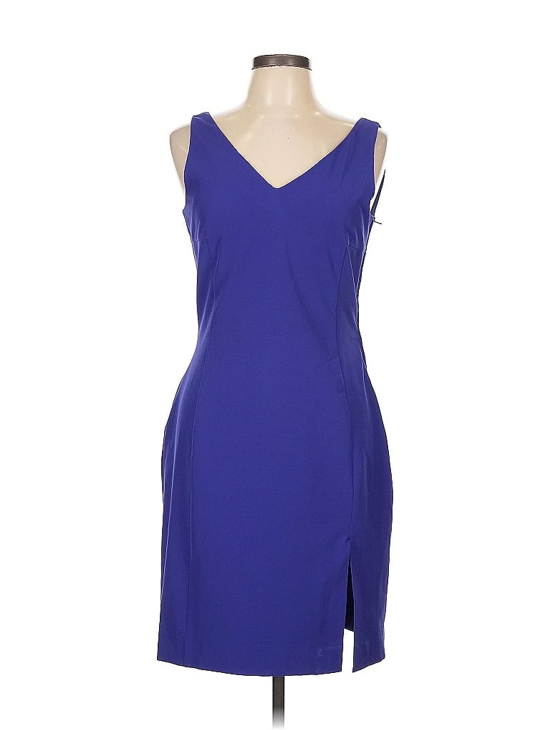 Fashion Star for H&M Solid Blue Cocktail Dress Size 10 - photo 1