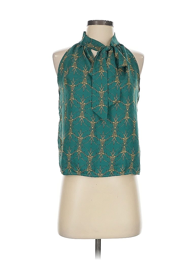 Pre-owned Max Studio Sleeveless Blouse In Blue