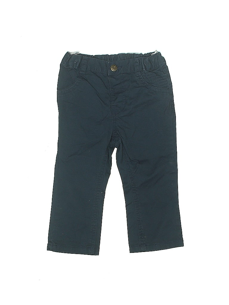 Baby Club 100% Cotton Solid Blue Casual Pants Size 8 (big kids) - photo 1
