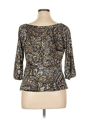 Liz & Co. 3/4 Sleeve Top (view 2)